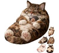 Cat Sleeping Bag for Human - 80"x31" Giant Fluff-y Cat Sleeping Bag for Adults, Adorable Cats Envelopes SleepingBag, Washable Warm Plush Floor Lounger with Soft Lining, for Indoor & Camping (C#)