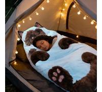 Cat Sleeping Bag For Humans,Adorable Envelope-Shaped Sleeping Bags For Adult Cats A Comfortable And Soft Sleeping Bag 175x80cm, Washable Plush Sleeping Bags For Camping & Home