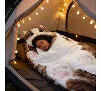 Cat Sleeping Bag For Humans,Adorable Envelope-Shaped Sleeping Bags For Adult Cats A Comfortable And Soft Sleeping Bag 175x80cm, Washable Plush Sleeping Bags For Camping & Home