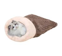Cat Sleeping Bag for Indoor Cats Comfortable Soft Plush