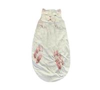 Cat Sleeping Bag, Giant Plush Envelope Design With Soft Flannel Lining Self, Durable And Machine Washable For Indoor And Camping Use(White)