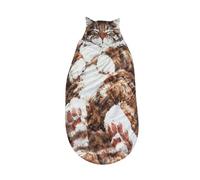 Cat Sleeping Bag, Giant Plush Envelope Design With Soft Flannel Lining Self, Durable And Machine Washable For Indoor And Camping Use(Beige)