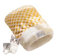 Cat Sleeping Bag - Kitten Bed | Velvet Winter Autumn Warmer Pet Cave | Soft Hideaway | Washable Cozy Thick Nest For Small Animal Puppy Sleeping Indoor Apartment Travel Play Home Use Outdoor