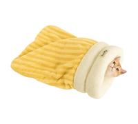 Cat Sleeping Bag - Large 21.26x17.72x1.97 Inch Winter Pet Warm Cave Bed, Comfortable Plush Velvet Fabric | Scratch Resistant Washable Bag for Apartment Outdoor Balcony Living Room Travel, for C