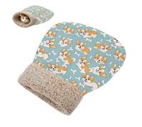 Cat Sleeping Bag Pet Mat Self Warming Cave Pad Tunnel Hideaway Calming Bed Small Dog Corgi Puppy White Bones