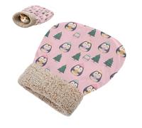 Cat Sleeping Bag Pet Mat Self Warming Cave Pad Tunnel Hideaway Calming Bed Small Dog Penguin Tree