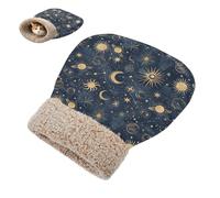 Cat Sleeping Bag Pet Mat Self Warming Cave Pad Tunnel Hideaway Calming Bed Small Dog Sun Moon Stars