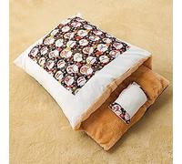Cat Sleeping Bag,Premium Snuggly Cave Bed House,Self Warm Kitty Sack Cozy Cuddler Pillow Nest Winter Pet Kitten Puppy Sofa All Seasons Sleep Play Rest Breathable Cotton,D Plush,65 * 45cm