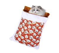 Cat Sleeping Bag, Sleeping Bag For Indoor Cats, Canvas Cat Winter Sleeping Bag Soft Comfortable Kitten Cave Bed, Cozy Cat Nest Bed, 360° Warm Semienclosed Cat Bed Pet Sleeping Bag For Indoor Cats Dogs