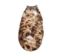Cat Sleeping Bag - Velvet Sleeping Bags for Cold Weather, Soft | Warm Sleeping Bag with Cat Envelope for Home, Bedroom, Living Room, Apartment, Dorm