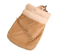 Cat Sleeping Bag Warm Plush Cave | Cat Nest for Pet Kitten Puppy Winter Indoor Home Apartment Cold Weather Nap Time Relaxation