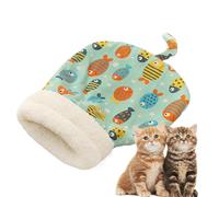 Cat Sleeping Bag, Warm Soft Sack Nest Bed, Cozy Cave Kittens and Puppies, Plush Sleeping Shelter, Ideal for Indoor Pets, Napping, Lounging, Cold Weather Comfort