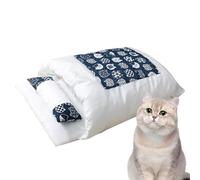 Cat Sleeping Bag - Washable Cat Tunnel Bed, Pet Bed with Pillow | Cave Style Cat Bed Comfortable Semi-Closed Self-Warming Orthopedic Cuddle Bag Do
