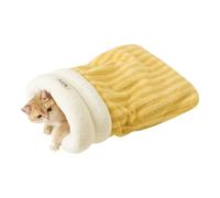 Cat Sleeping Bag - Winter Heated Sleeping Bag for Kittens, Scratch-Resistant Cat Sleeping Bag for Indoor Living Room Bedroom Travel Home