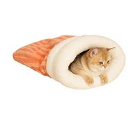 Cat Sleeping Bag - Winter Pet Warm for Cave Bed, Comfortable with Washable Fabric, Cat Pockets for Living Room Balcony Car Bedroom Flat Patio Outdoor 17.32 Inches or 21.26 Zo
