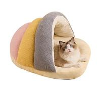 Cat Sleeping Bed - Detachable Soft Plush Cat Nest, Indoor Home Pet Supplies | Comfortable Cat Grooming Bed Shaped Shaped Resting Place Co