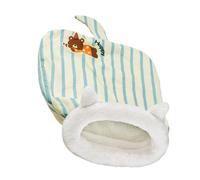 Cat Sleeping Bed, Warm Pet Cave, 10 Inches Soft Plush Beds with Cushion, Washable Safe Cat Bed with Non-Slip Bottom, Indoor Outdoor Pet House Design, Four Season Supplies