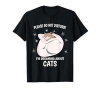 Cat Sleeping Shirt PJ Top I'm Dreaming About Cats T-Shirt
