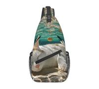 Cat Sleeping Underwater Large Capacity Cross Chest Bag Stylish and Durable for Commuting Travel Outdoor Activities