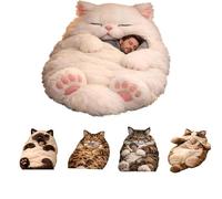 Cat SleepingBag For People,A Comfortable And Soft SleepingBag,Adorable Envelope-Shaped Sleeping Bags For Adult,Catsadult Sleeping Bags 80×175cm Perfect For Camping & Home