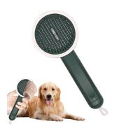 Cat Slicker Brush, Puppy Hair Shedding Comb, Multifunctional Grooming Tool with Release Button, Portable Brush for Long-Haired Pet Care at Home or While Traveling