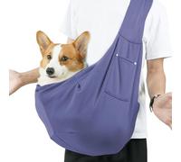 Cat Sling Carrier, Reversible Puppy Carry Pouch, Cat Carrying Bag, Dog Pack, Puppy Chest Purse with Pocket, Comfortable Polyester, Small Dogs, Cats, Hands, Convenient, 250g