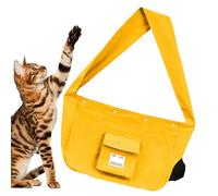 Cat Sling Carrier Sling for Cats, Adjustable Canvas Bag, Cat Carrier Bag, Pet Carrier - Portable Shoulder Chest Bag with Large Capacity, Cat Carry Bag for Travel, Wan