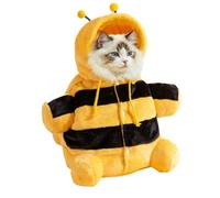 Cat Sling Carrier | Warm Plush Pet Bag Bee Shape Cat Carrier with Adjustable Shoulder Strap Anti-Escape for Puppy Winter Travel Outdoor Walking
