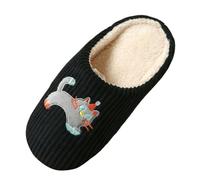 Cat Slippers Indoor Warm Soft Sole Lightweight Silent Non Slip House Shoe