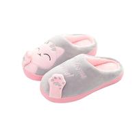 Cat Slippers Women Soft Fluffy Memory Foam Slippers Novelty Cute Carton Animal Slippers Warm Winter Fleece Lined Slipper Plush Comfy Anti-Skid House Shoes Cosy Indoor Home Sliders for Women