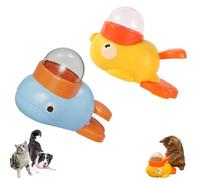 Cat Slot Machine Treat Dispenser, Cat Treat Slot Machine, Interactive Duck Frenchie Toy, Dog Treats Dispenser Toy, for Pet Healthy Eating & IQ Training (2PCS)
