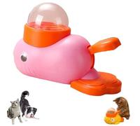 Cat Slot Machine Treat Dispenser, Cat Treat Slot Machine, Interactive Duck Frenchie Toy, Dog Treats Dispenser Toy, for Pet Healthy Eating & IQ Training (Pink)