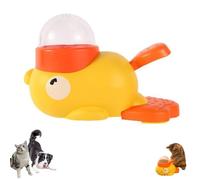 Cat Slot Machine Treat Dispenser, Cat Treat Slot Machine, Interactive Duck Frenchie Toy, Dog Treats Dispenser Toy, for Pet Healthy Eating & IQ Training (Yellow)
