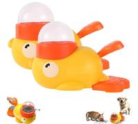 Cat Slot Machine Treat Dispenser, Cat Treat Slot Machine Puzzle Toy for Slow Feeding & IQ Training, Duck Themed Slow Feeder for Cats & Dogs (2Pcs)