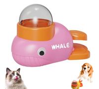 Cat Slot Machine Treat Dispenser, Slow-Feeding Duck Toy, Funny Interaction Pet Food Dispenser, Interactive Treat Dispenser Toy for Pet Healthy Eating & IQ Training (Pink)