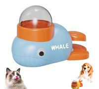 Cat Slot Machine Treat Dispenser, Slow-Feeding Duck Toy, Funny Interaction Pet Food Dispenser, Interactive Treat Dispenser Toy for Pet Healthy Eating & IQ Training (Blue)