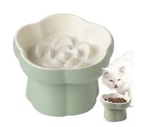 Cat Slow Eating Bowl - Raised Lick Puzzle Bowl for Pets | Raised Cat Bowl Against Slings | for Home in the Kitchen Living Room on the Balcony in the Flat Outdoors Travel and Camping