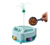 Cat Slow Feeder Bowl, Interactive Cat Feeder,Multifunctional Slow Feeding Toy | Indoor Interactive Cat Toys, Automatic Food Dispenser