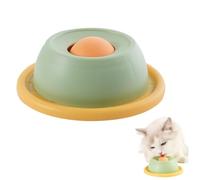Cat Slow Feeder Licking Toy with Removable Ball, Non-Slip Interactive Puzzle Bowl for Wet Food, Anti-Splash Mental Stimulation Toy for Kittens and Adult Cats