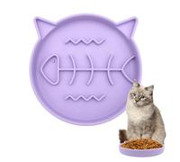 Cat Slow Feeder Silicone Clean Kitten Dish