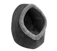 Cat Small Dog Cosy Bed Cave 2-in-1 Pets Igloo Hideout Cushion Washable-grey Cats & Kitten Bed Tunnel House With Removable Cushion