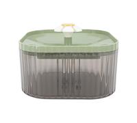 Cat Smart Water Fountain, Pet Drinking Dispenser Simulated Flowing Water Automatic Quiet for Home (Green)