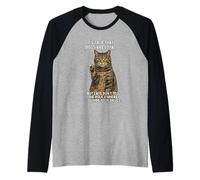 Cat Smoking A Cigarette Won't Tell The Police Like Dogs Do Raglan Baseball Tee