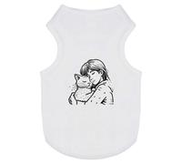 'Cat Snuggling With Its Owner' Pet Dog/Cat T-Shirt (PT00125980)