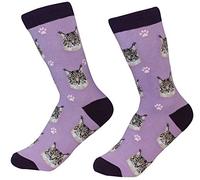 Cat Socks with Maine Coon Design by E&S Pets