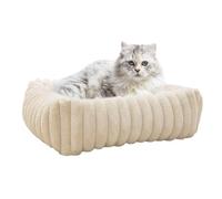 Cat Sofa Bed - 60x50x17cm Plush, PP Cotton | Plush Pet Couch - Chew-Proof Cat And Dog Sofa | Removable Washable Cover - For Home Travel Balcony Indoor Bedroom Living Room Outdoor