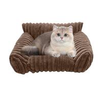Cat Sofa Bed - Chew-Proof Plush Pet Couch for Cats Dogs, Non-Slip Chair Living Room, Bedroom, Patio, Indoor and Outdoor Travel, Cozy Furniture for Pets, Easy Maintenance, 1-Piece