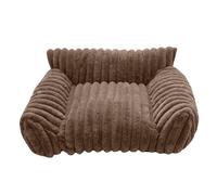 Cat Sofa Bed, Plush Pet Couch, Chew Proof Design, Soft Support Cushion, Perfect for Patio Bedroom Car Living Room Apartment and Outdoor Travel, 19.69x15.75x7.87 inches