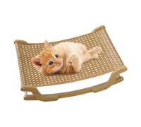 Cat Sofa Bed - Rocking Sofa for Cats | Lounge Chairs - Summer Cooling and Heat Dissipation Deck Chair for Pets | Wooden Swing Bed for Cats Suitable for Indoor and Outdoor Use