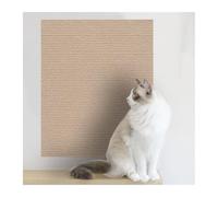Cat Sofa Protector Cat Scratch Mat Trimmable Self-Adhesive Carpet Pad Scratcher Furniture Couch Corner Wall Protector(Khaki,60X100CM)